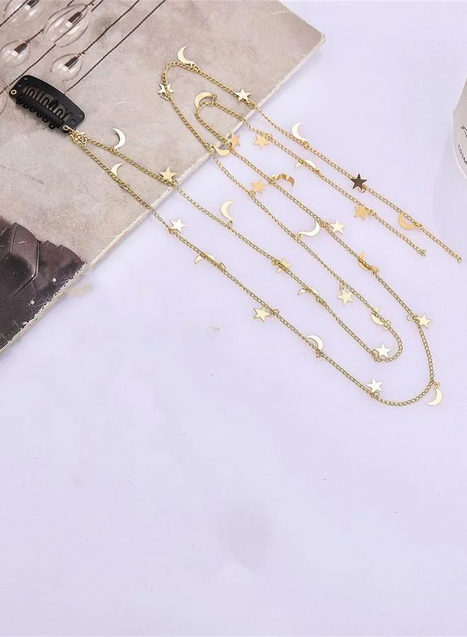 تايك تو Star-Moon Drop Chain Hair Clip