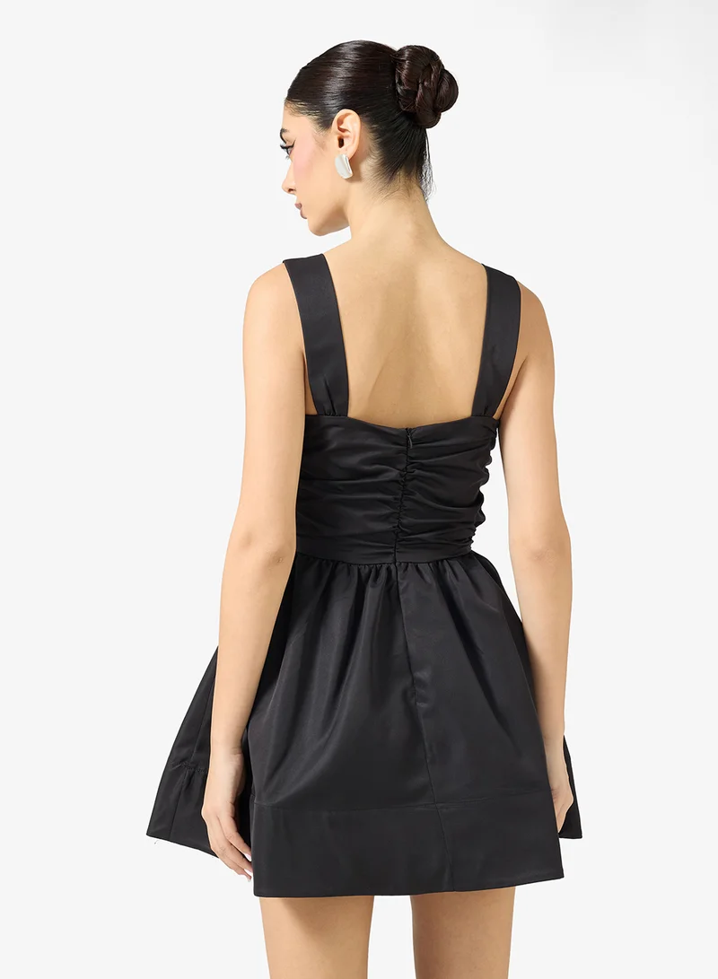 Collective The Label Square Neck Tiered Mini Dress