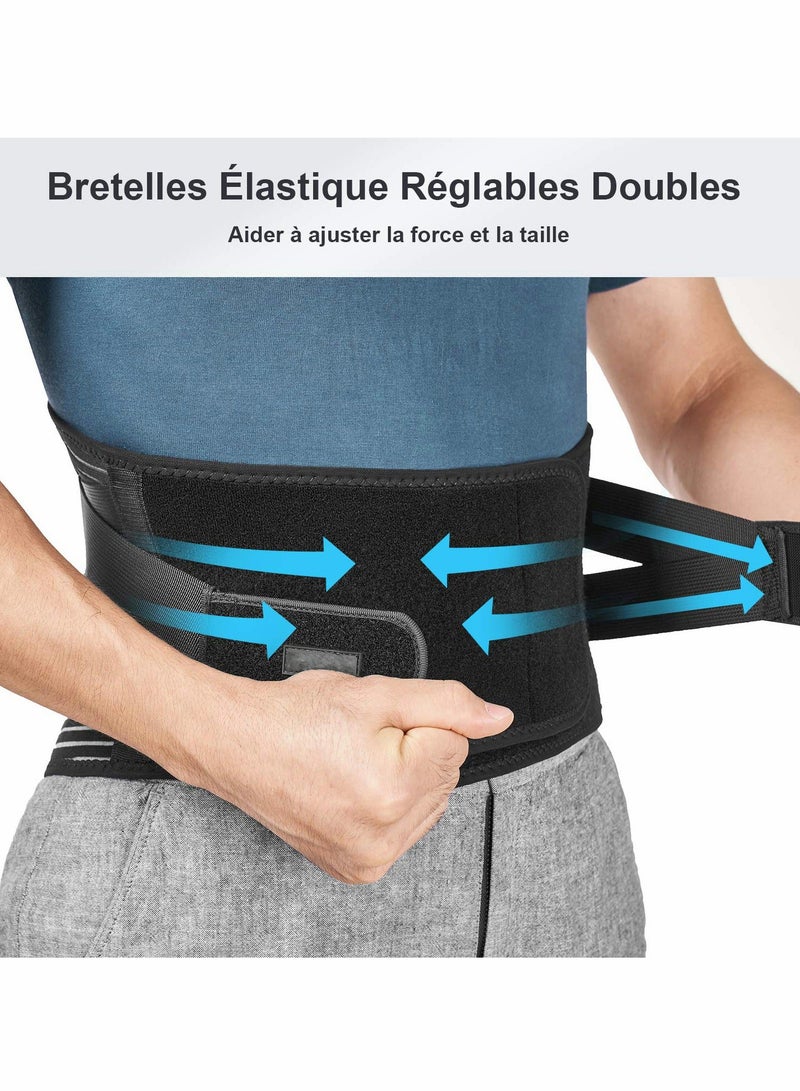 Air Mesh Brace for Men Women Lower Pain Relief Corset with 7 Stays Adjustable Support Belt Work Anti skid Lumbar Sciatica Scoliosis Size L - Image 3