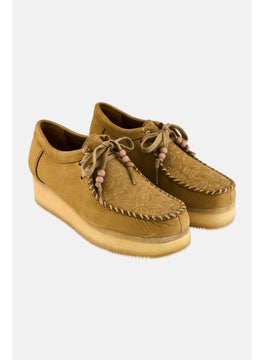 clarks Women Wallacraft Standard Fit Lace Up Shoes, Tan  - Image 1