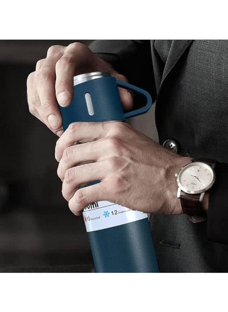 Generic - 5Qebhram Vacuum Insulated Thermos 500ml Stainless Steel Thermal Bottle for Hot and Cold Beverages with Coffee Water Cup Travel Travel Travel Travel Travel... - Image 1