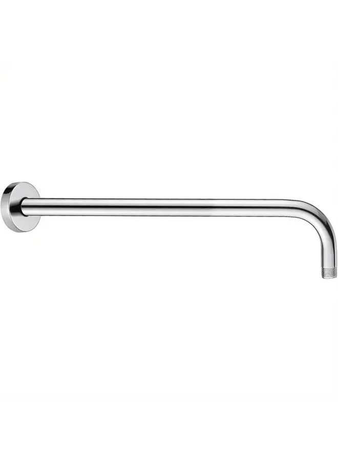 Stainless Steel Shower Extension Arm 32cm Chrome Plated L Shaped Bracket With Flange Hooks And Teflon Tape For Bathroom Shower Head - Image 2
