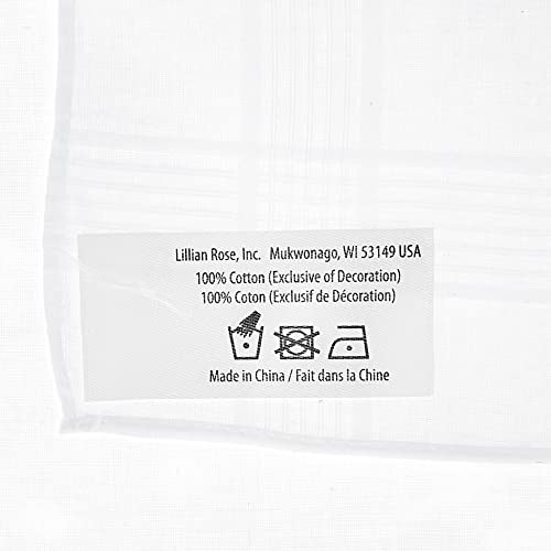 Lillian Rose Dad Wedding Gift White Cotton Keepsake Hankie - Image 3