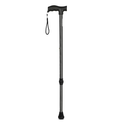iwalk; Changing Lives Walking Stick with Adjustable Height Strong Steel Body for Patients, Old People or Physically Challenged - Black - Image 1
