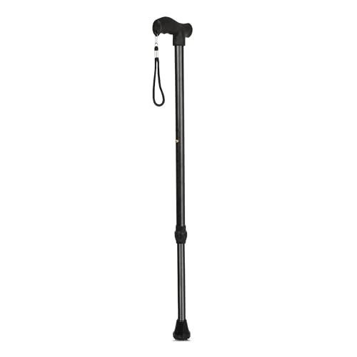 iwalk; Changing Lives Walking Stick with Adjustable Height Strong Steel Body for Patients, Old People or Physically Challenged - Black - Image 5