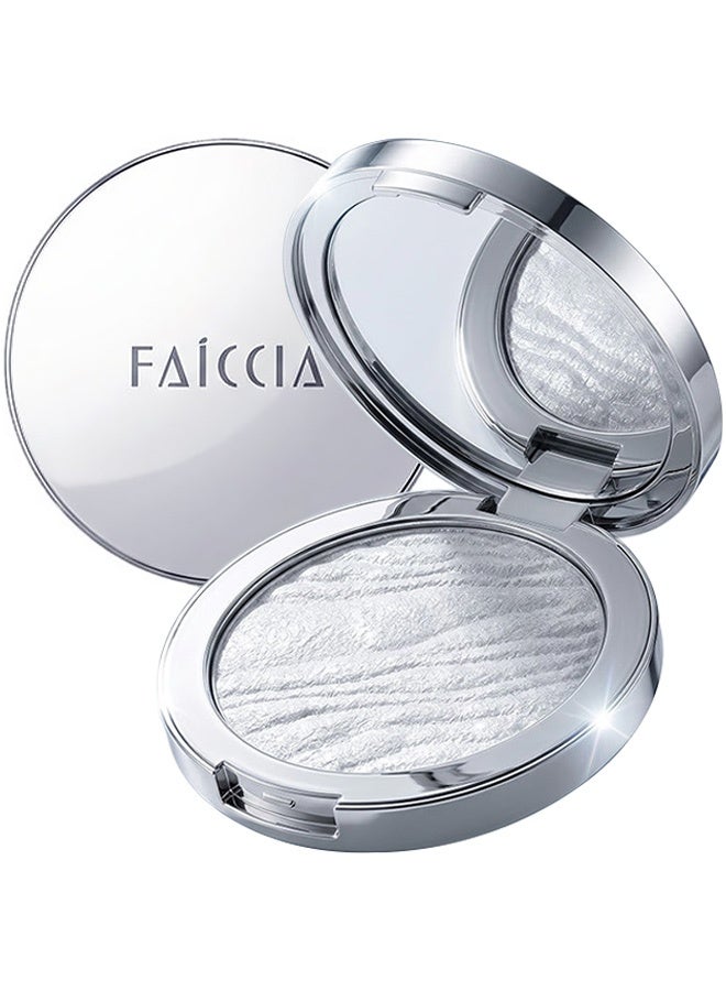 Faiccia Shimmering Fairy Highlighter Powder, Shimmering Baked Highlighter Palette, Long-Lasting Blendable Glow Highlighter for Face and Body #01 - Image 1