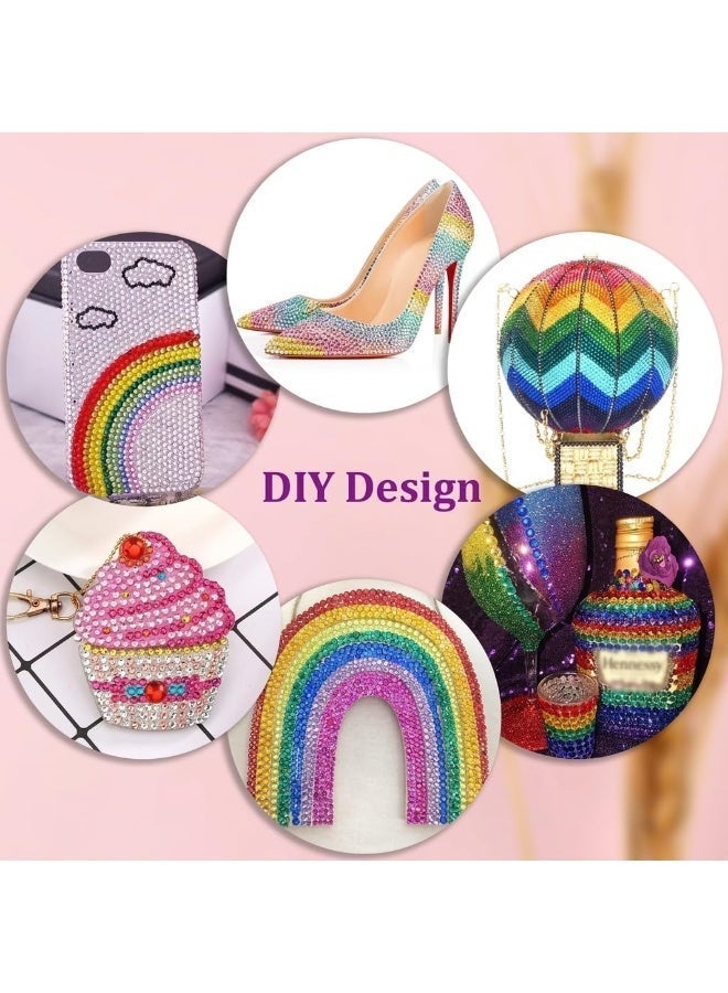 ATRJSZ 40 Colors 40000Pcs Resin Jelly Rhinestones for Bedazzling, Multicolor 3mm Flatback Gems for Diamond Art, Bedazzler Kit with 3Pcs 10ml B7000 Jewelry Glue for Nail Art Crafting Book Makeup - Image 5