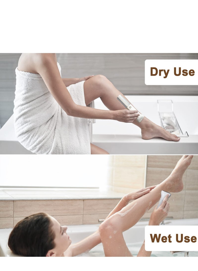 SYOSI Electric Razor Kit for Women, Multi-Functional Bikini Trimmer for Women Pubic Hair Nose Eyebrow Face Legs Portable Womens Shaver Cordless 6 in 1 Women's Grooming Set - Image 5