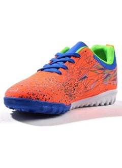 Cool Messi Orange Boys Lace-Up Indoor Soccer Shoes  - Image 3