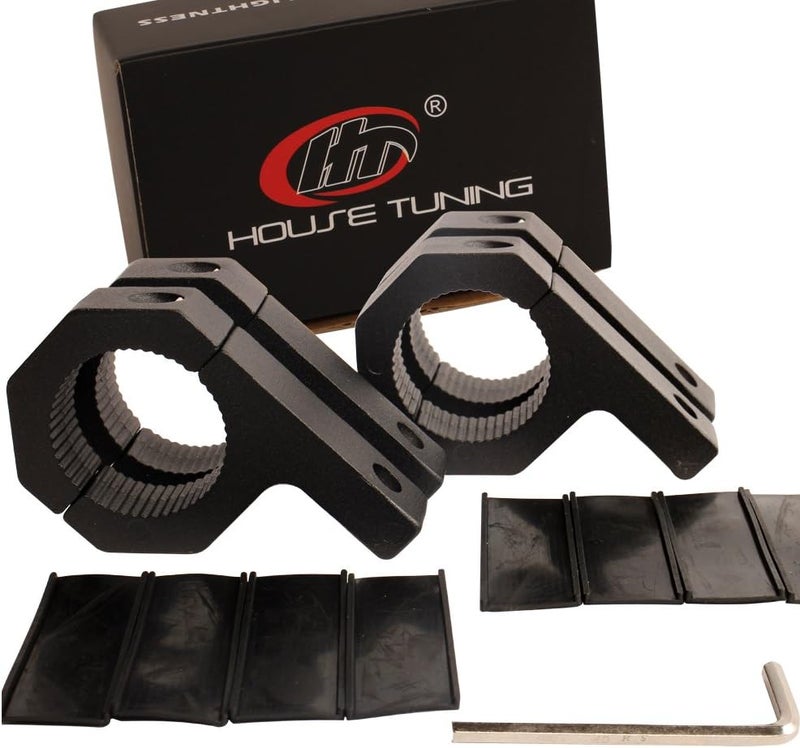 HOUSE TUNING Bull Bar Clamps 2 inch - 4Pack Roll Bar 2 inch Clamp Bracket for UTV ATV Truck Bar Mounting (2"-Clamp mount Kit) - Image 1