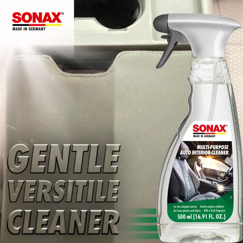 SONAX Multi-Purpose Interior Cleaner 321200 | Powerful Stain Remover & Deodorizer for Fabric, Upholstery, Carpet, Door Panels & Headliners | Eliminates Odors, Freshens Car, RV & Home Interiors | 500ml - Image 5