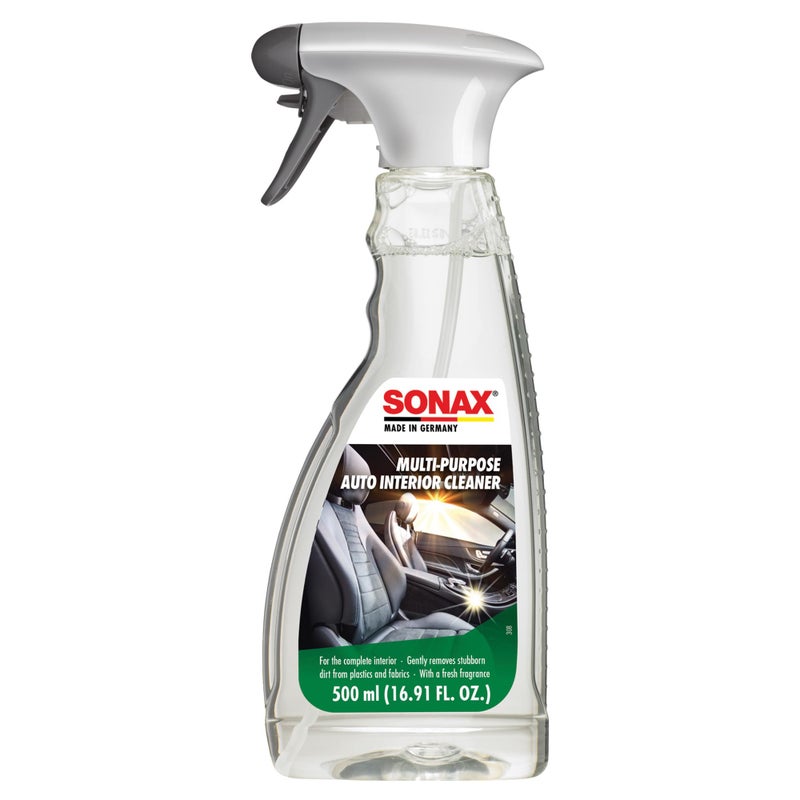 SONAX Multi-Purpose Interior Cleaner 321200 | Powerful Stain Remover & Deodorizer for Fabric, Upholstery, Carpet, Door Panels & Headliners | Eliminates Odors, Freshens Car, RV & Home Interiors | 500ml - Image 1