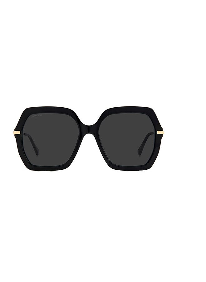 Jimmy Choo - Women Octagonal Sunglasses ESTHER/S  BLACK 57 Lens Size : 57 mm - Image 1