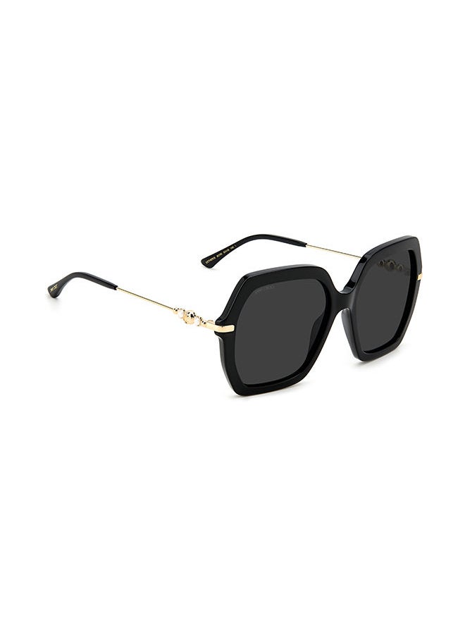 Jimmy Choo - Women Octagonal Sunglasses ESTHER/S  BLACK 57 Lens Size : 57 mm - Image 1