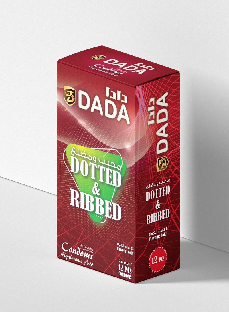 Dada Dotted & Ribbed 12 Pcs Condoms - Image 1