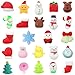 DERAYEE 24 Pcs Christmas Mochi Squishy Toys Stress Reliever Fidget Toys Bulk for Kids Boys Girls Party Favors Stocking Stuffers Goodie Bags Fillers Classroom Prizes - Image 2