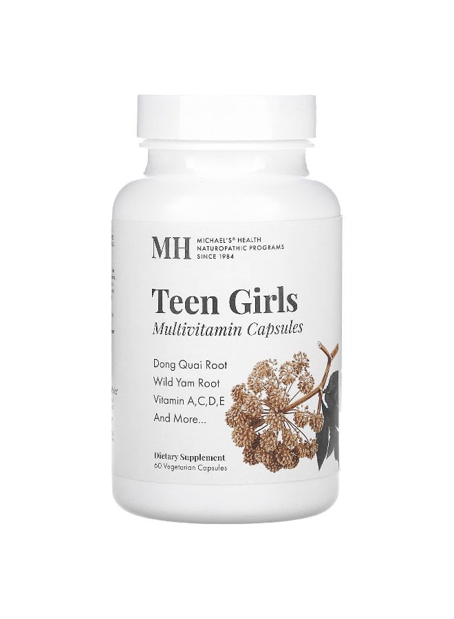 Michael's Naturopathic Michael's Naturopathic, Teen Girls Multivitamin, 60  Vegetarian Capsules - Image 1