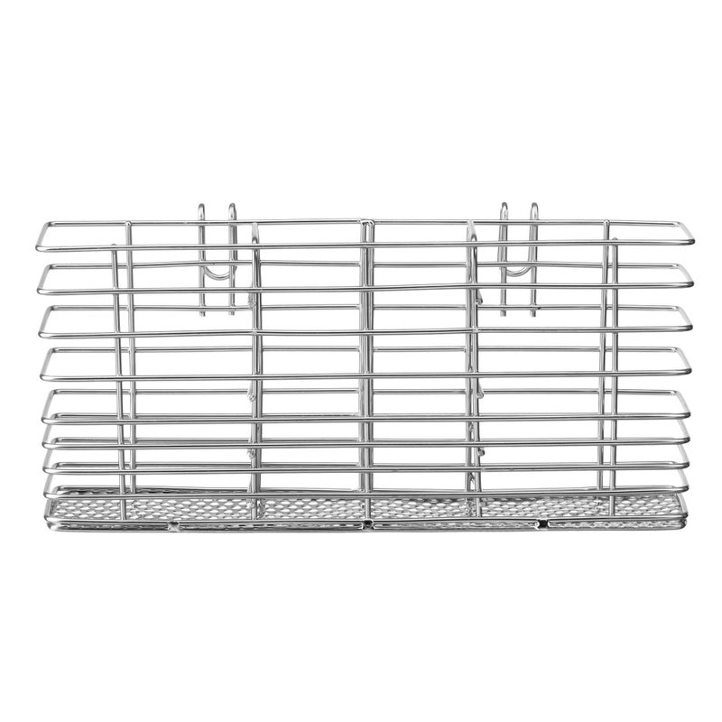 iPEGTOP Cutlery Utensil Silverware Drying Rack Chopsticks Basket Holder with Hooks, Flatware Storage for Kitchen Dish Drainer Drying Rack, Rust Proof Stainless Steel - Image 2