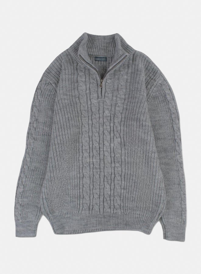 Pompelo Boys Wool Pullover – Grey - Image 1