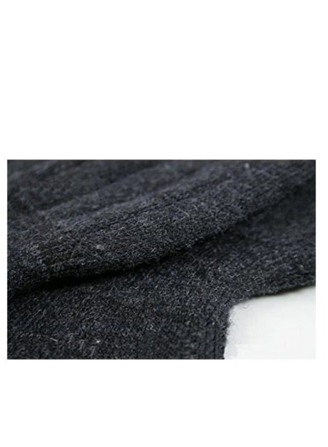 Unisex Winter Warm Thicken Cashmere Wool Knee Brace Support Pads Leg Warmers Thin Knee Sleeves for Men and Women Sports and Daily Wear (Dark Grey) - Image 5