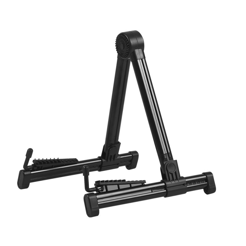 Foldable Guitar Stand 18 Inch High Strength ABS Material - Lightweight Portable Design with Anti-Slip Rubber Mats for Home Studio School Travel - Image 1