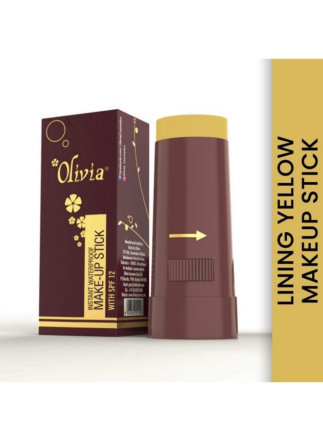 Olivia Instant Waterproof Makeup Stick Concealer Linning Yellow 15G Shade No.07Y (Spf 12) - Image 3