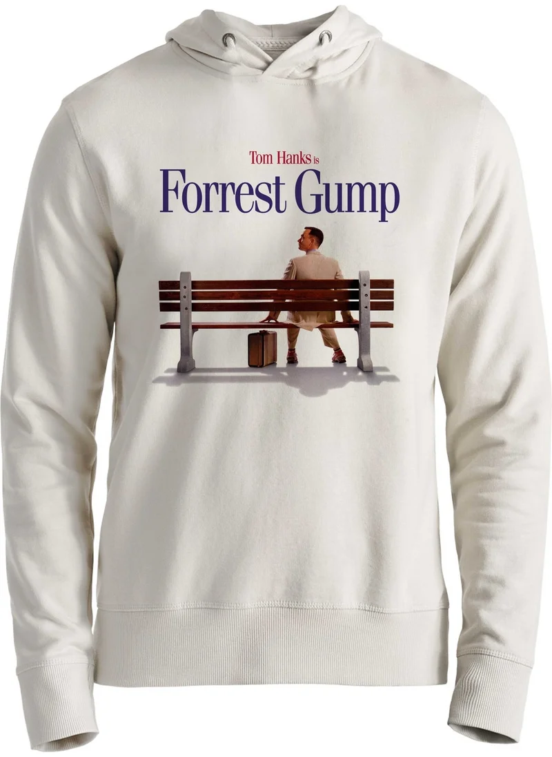 Alfa Tshirt Forrest Gump Design Printed Ecru Kids Sweatshirt