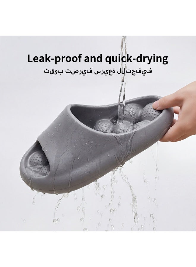 GUOLUOFEI Massage Slide Soft Cushioned Anti-Slip Pool Slides Comfort Quick Drying with Drain Holes Bathroom Slippers Shower Shoes for Women and Men - Image 3