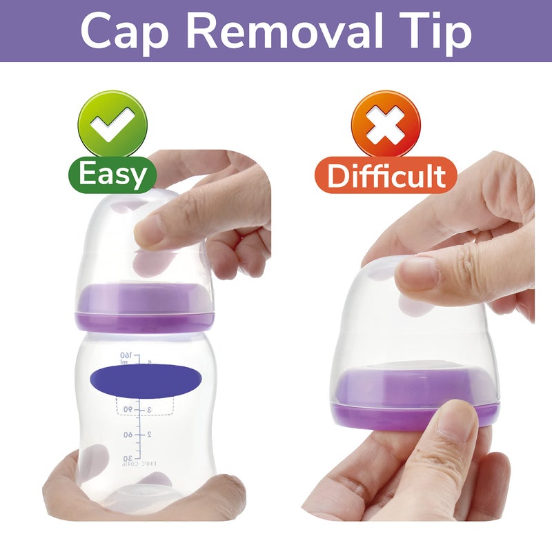 Maymom Bottle Dome Cap, Bottle Top, Sealing Disk Compatible with Lansinoh Bottle, Momma Bottles, Not Original Lansinoh Pump Parts, Signature Pro,Smartpump, Manual Breastpump - Image 4