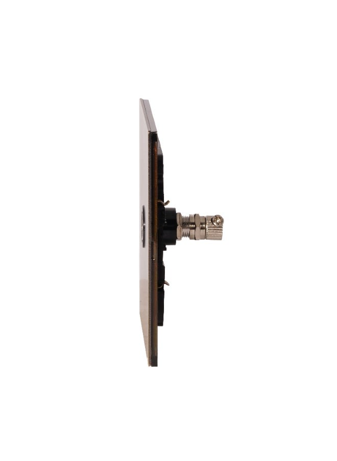 Donmarco TV Socket – Stainless Steel Panel, Durable and Stylish Connection , Fire-Resistant , 3-Year Warranty (Light Antique Brass)  - Image 4