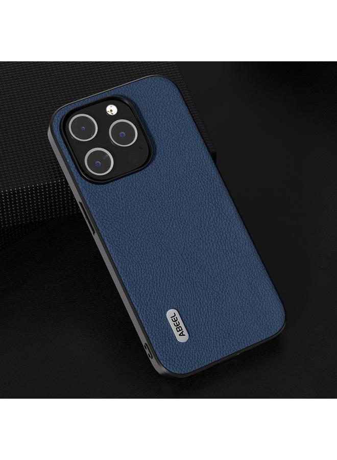 S-TOP Case For iPhone 15 Plus ABEEL Genuine Leather + PC Litchi Texture Phone Case - Image 2