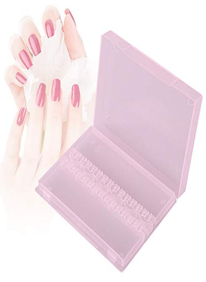 Rotekt 14 Holes Nail Drill Bit Holder Organizer, Professional Nail Art Polishing Grinding Drill Bit Display Storage Box, Bit Case Organizer For Nails - Image 1