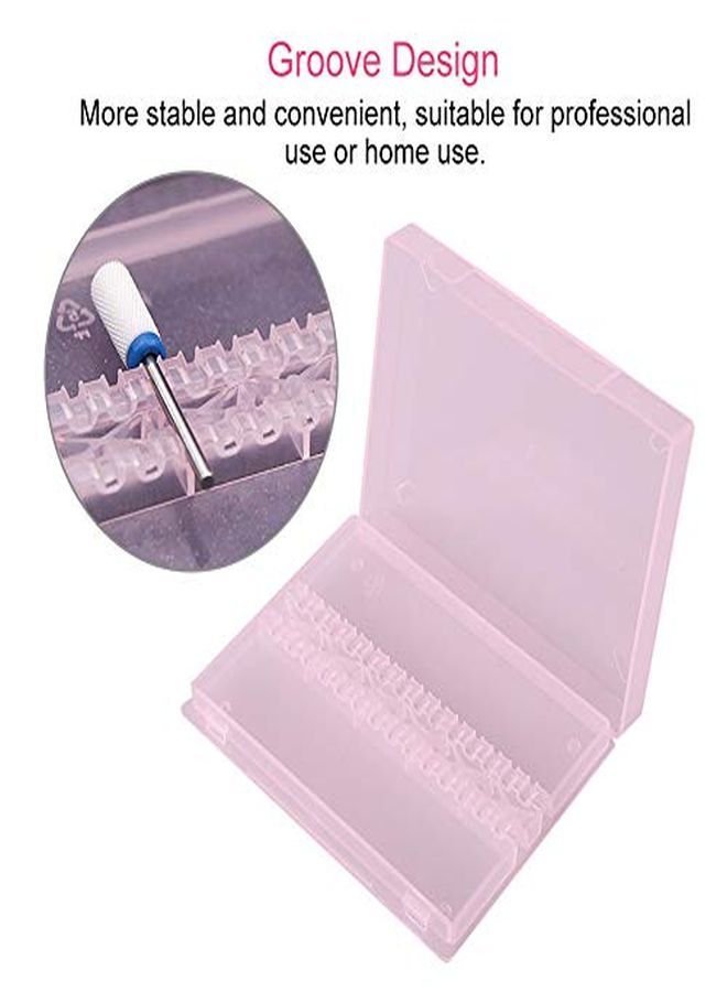 Rotekt 14 Holes Nail Drill Bit Holder Organizer, Professional Nail Art Polishing Grinding Drill Bit Display Storage Box, Bit Case Organizer For Nails - Image 5