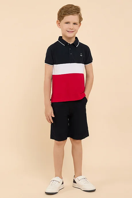 R&B Color Block T-Shirt & Shorts Set