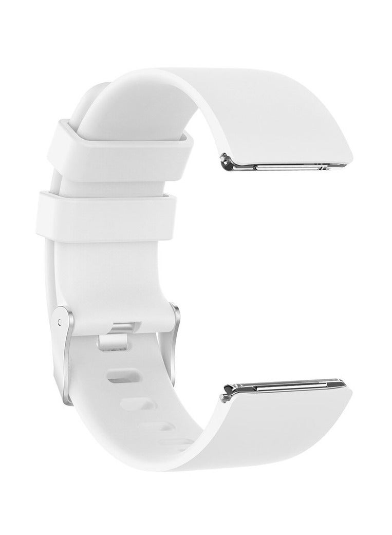 CATANES Fitbit Versa2/Versa Lite/Versa Band Soft Silicone Replacement Watch Strap White - Image 5