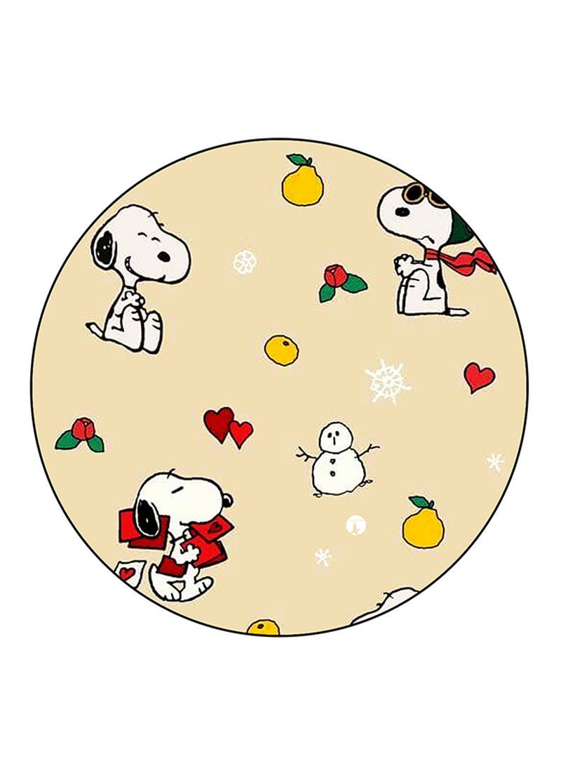RKN Snoopy Printed Fridge Magnet  Round  Multicolour - Image 2