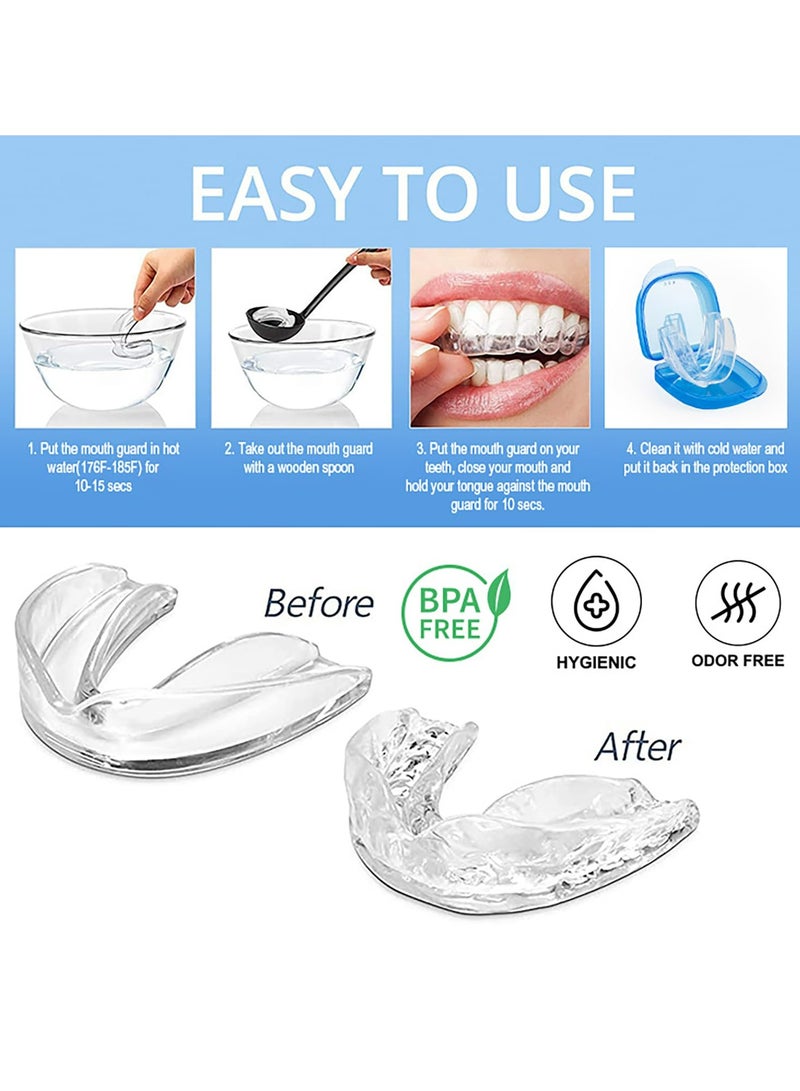 CMGTYYD Anti-Snoring Mouthpiece, Anti Grinding Mouth Guard for Sleeping at Night, Reusable Mouth Guards (2 Sizes 8 Piece )  - Image 5