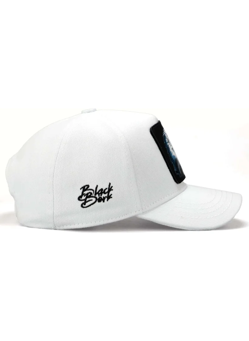 Black Börk BlackBörk V1 Kids Baseball Eagle - White Children's Hat (Cap) with 6 Code Logo