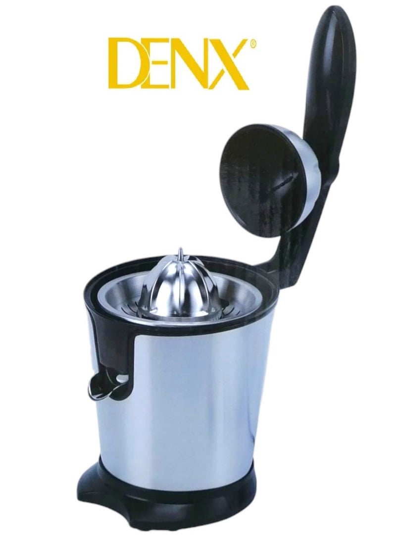Denx Stainless Steel Orange Juicer, Electric Stainless Steel Citrus Juicer, Fresh Fruit Juicer, Fresh Juice for Squeezing Oranges, Lemons - Image 1