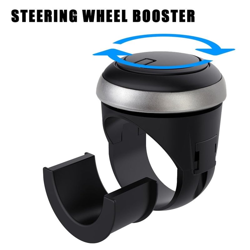 TEKCOOL مقبض توجيه السيارة العالمي TEKCOOL، مقبض عجلة القيادة، مقبض دوار عجلة القيادة، معزز دوران 360° (3R أصلي).. - Image 4