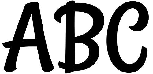 Creative Teaching Press Stylish Black 2 Uppercase Letter Stickers 8751 - Image 1