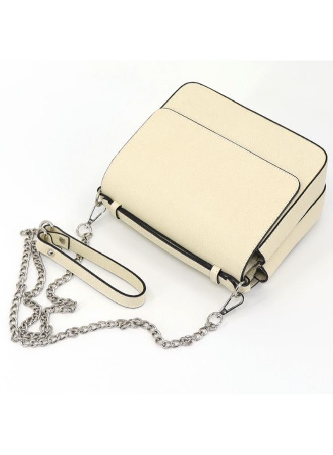 Galitzine GALITZINE Elegant and Timeless Premium Leather Handbag, Stylish and Durable for any occasions, Cream - Image 4