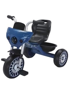 NextWave Tricycle for Kids Baby Cycle with Light and Music Kids Tricycle with Back Storage Basket & 3 Wheels Kids Cycle Bike For 2 to 5 Years Boys Girls Blue  - Image 1