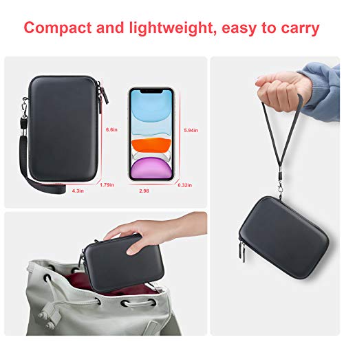 Canboc Carrying Case for MacBook Air Pro Charger MagSafe/MagSafe 2 Power Adapter, iPhone 16/16 Pro MagSafe Charger, USB C Hub, Type C Hub, USB Multiport Adapter, Hard Shockproof Bag, Black - Image 5