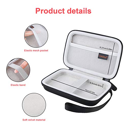 Canboc Carrying Case for MacBook Air Pro Charger MagSafe/MagSafe 2 Power Adapter, iPhone 16/16 Pro MagSafe Charger, USB C Hub, Type C Hub, USB Multiport Adapter, Hard Shockproof Bag, Black - Image 4