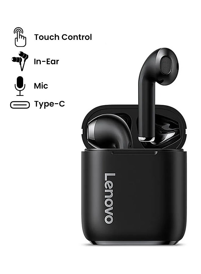 Lenovo Portable Earphones With Charging Case Black - Image 2