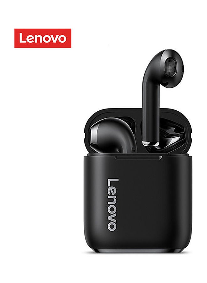 Lenovo Portable Earphones With Charging Case Black - Image 3