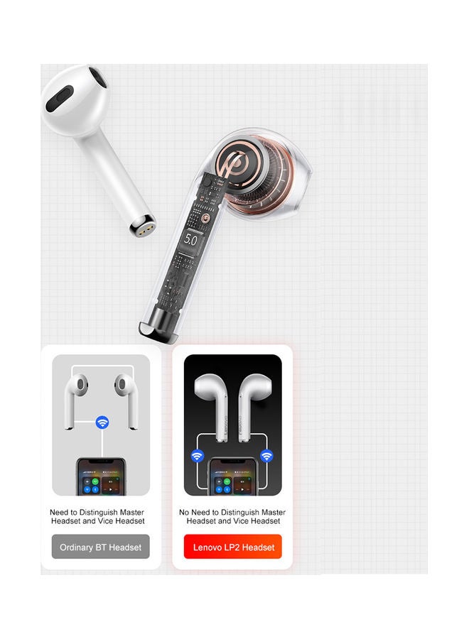 Lenovo Portable Earphones With Charging Case Black - Image 4