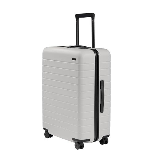 Away Medium Checked Luggage, Lightweight Hard Shell Suitcase with Spinner Wheels, Durable Rolling Luggage, TSA Lock, 26 Inch, Cloud Gray - Image 1