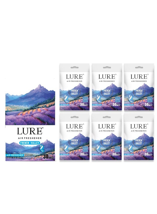 لور معطر جو LURE جل للجيب للحمامات والمراحيض والمنازل | حماية من الجراثيم | يدوم حتى ٣٠ يومًا - فرينش فالي ١٠ غرام (عبوة من ٦ قطع) - Image 5